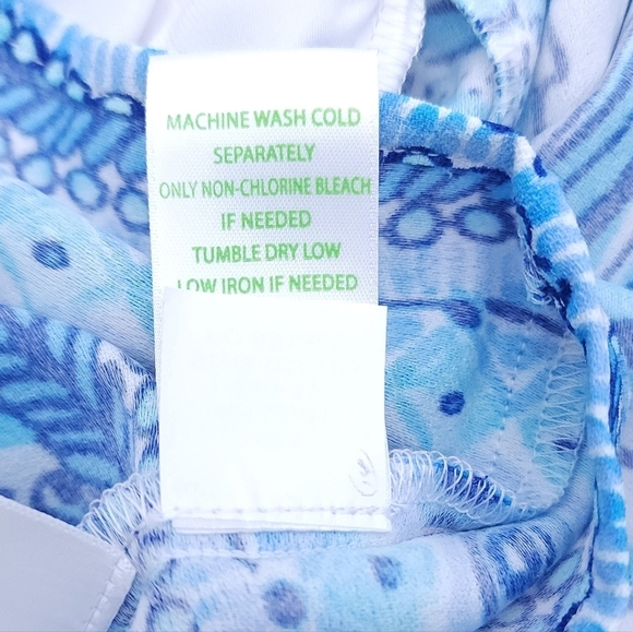 Lilly Pulitzer Donna Maxi Romper Succulent Blue Pop Up Coronado Crab Size 00 - Picture 10 of 10